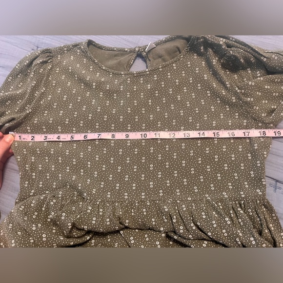 BP. green floral mini dress - Picture 6 of 8